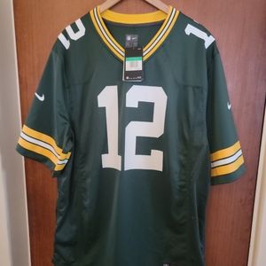 Nike NFL ON FIELD Green Bay Packers #12 Aaron Rodgers Football Jersey Men Sz XL